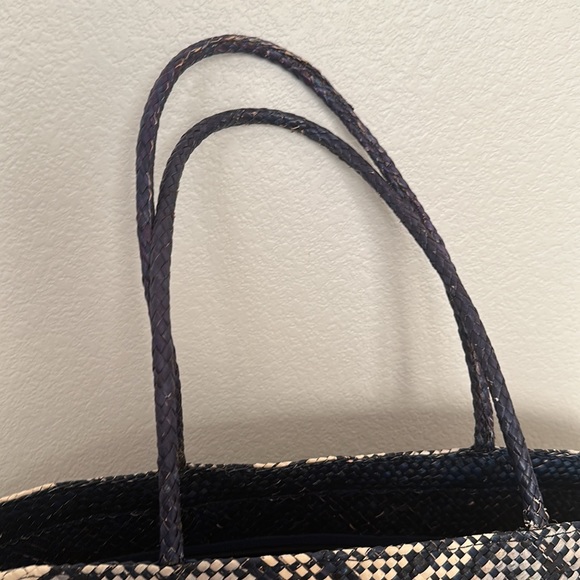 EUC Wicker Woven Straw Purse Handbag Beach Tote Bag - Picture 7 of 13